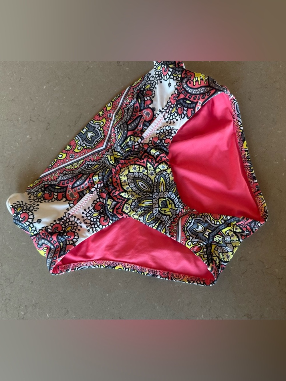 BECCA Rebecca Virtue Bikini Mixed Size Set Paisley Bandeau Print. Boho Swimsuit - Picture 12 of 13